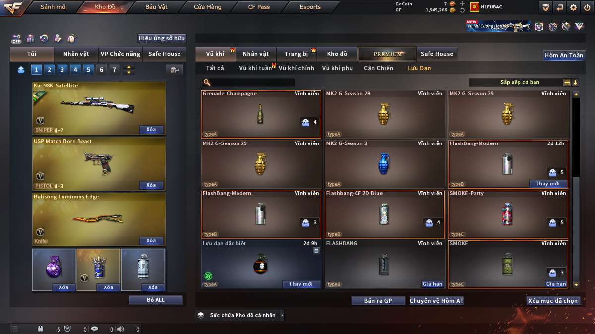 shop acc cf uy tin gia re